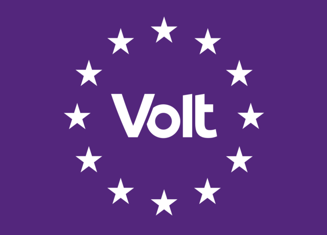 Volt logo with UE stars