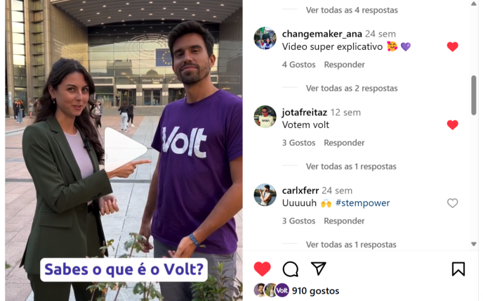 Instagram - Sabes o que é o Volt?