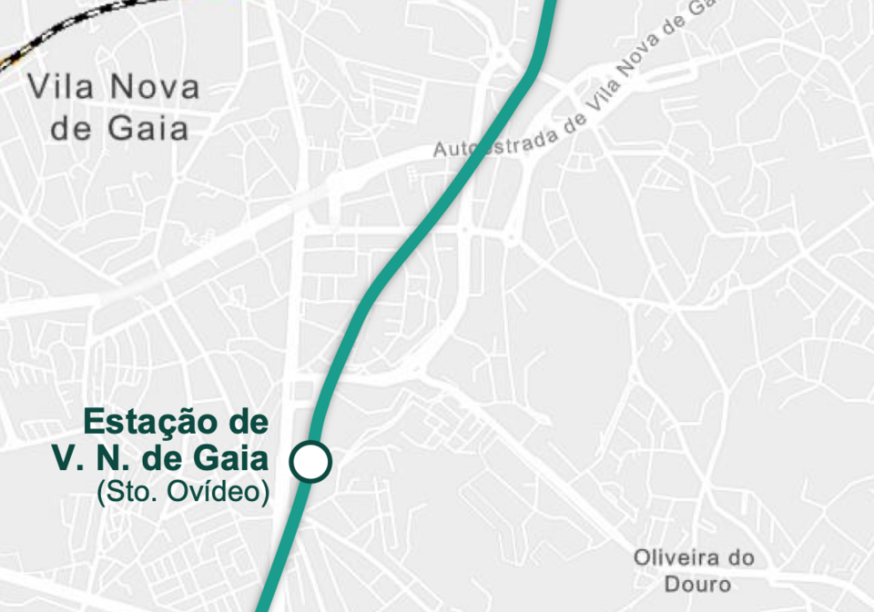 troço da linha de AV