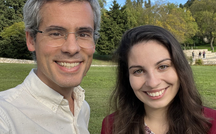 Inês Bravo Figueiredo e Luís Almeida Fernandes - representantes nacionais do Volt nas Legislativas de 2024