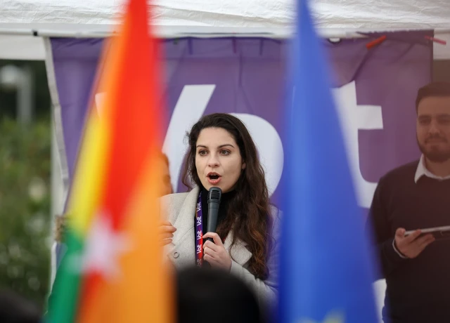 Inês Bravo Figueiredo - Campanha Legislativas 2024 - Marcha contra xenofobia Martim Moniz